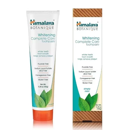 Отбеливающая зубная паста Simply Mint от Botanique Complete Care для чистого рта, белых зубов и свежего дыхания, 5,29 унции