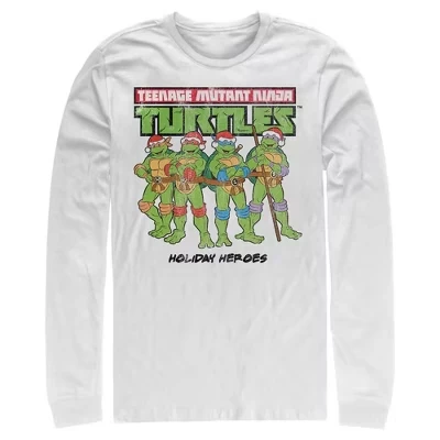 Мужской лонгслив TMNT «Праздничные герои», белый