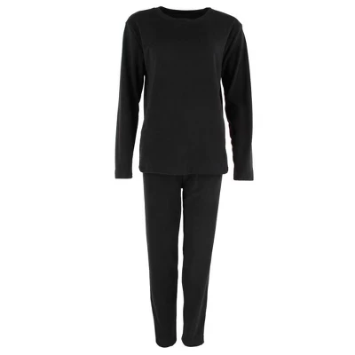 Женское утепленное термобелье с длинным рукавом и брюками от Wootie black