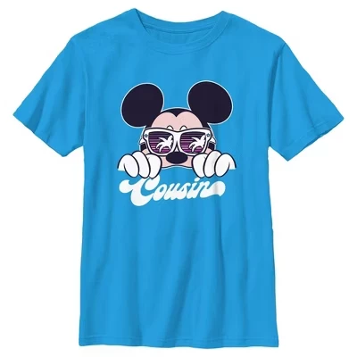 Футболка для мальчиков Mickey Mouse & Friends, бирюзовая