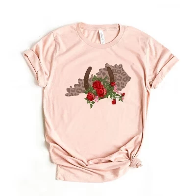 Женская футболка с коротким рукавом Kentucky Horseshoe Roses с графическим рисунком