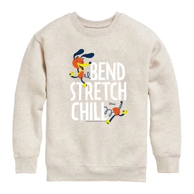 Облегающая флисовая толстовка Dog Bend Stretch Chill с графическим рисунком и длинным рукавом из натурального флиса