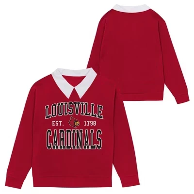 Флисовая толстовка с воротником для девочек Louisville Cardinals'