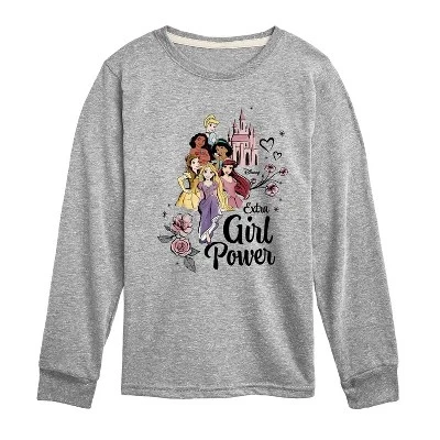 Футболка с длинным рукавом Extra Girl Power с графическим рисунком athletic heather
