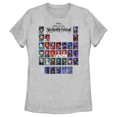Женская футболка Kingdom Hearts 1 Periodic Table, меланж