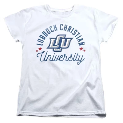 Женская футболка Lubbock Christian University Chaparrals белого цвета