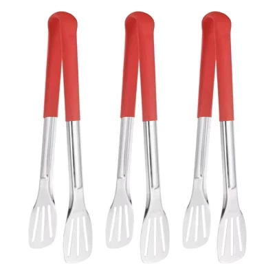 Grill 304 Stainless Steel Locking Non-Slip Multipurpose Tongs 3 pcs