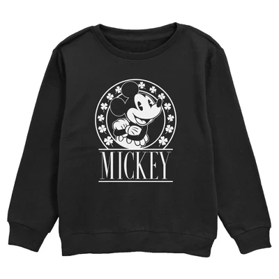 Толстовка для мальчика Mickey & Friends Shamrock Circle черный