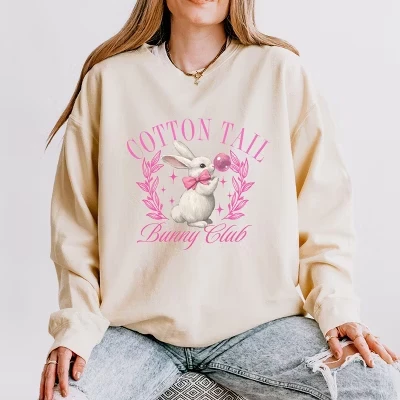 Cotton Tail Bunny Club Bubblegum - Женская легкая одежда, окрашенная толстовка