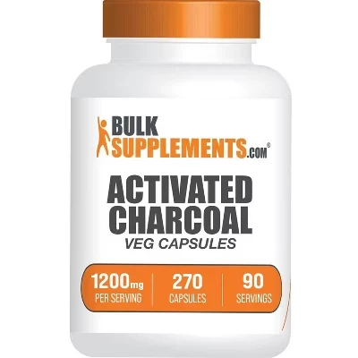 Капсулы активированного угля BulkSupplements