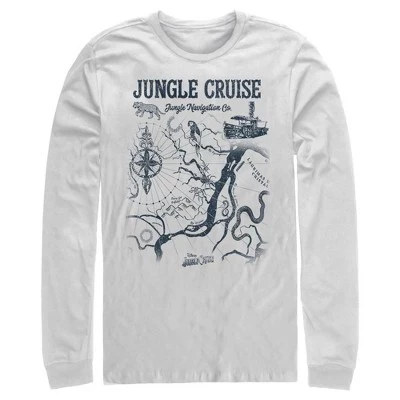 Мужской лонгслив Jungle Cruise карта, белый