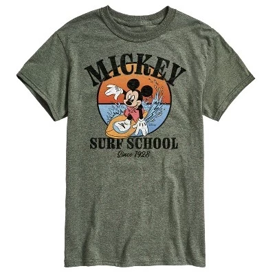 Мужская футболка с коротким рукавом Mickey Surf School с графическим рисунком