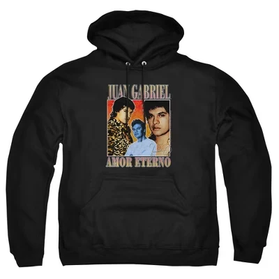 Мужская толстовка с капюшоном Amor Eterno черного цвета