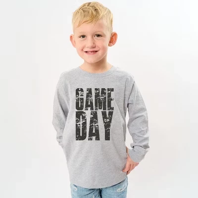 Game Day Block Distressed - Молодежная футболка с длинным рукавом и рисунком