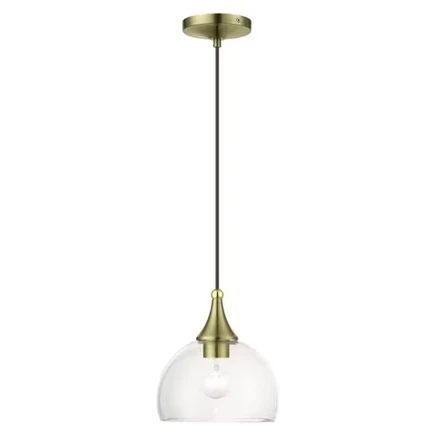 Подвес Livex Lighting Glendon, 1 лампа, латунь
