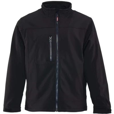 Мужская водоотталкивающая куртка Softshell от RefrigiWear - легкая утепленная рабочая куртка черного цвета