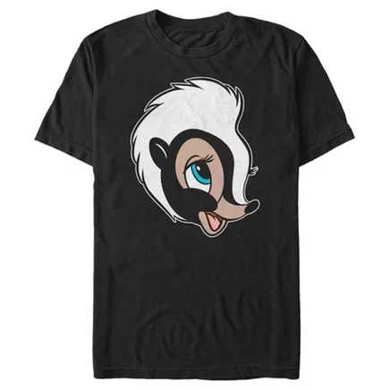 Мужская футболка Bambi Portrait of Flower, черная