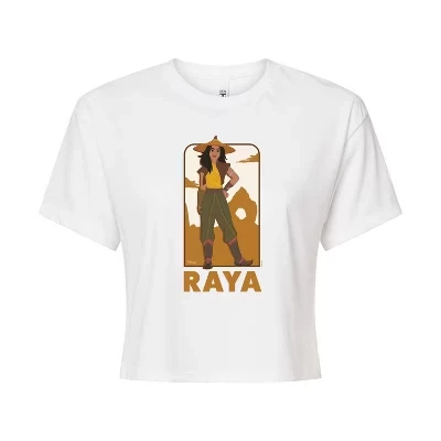 Женская укороченная футболка с графическим рисунком Raya Full Body Portrait, белая