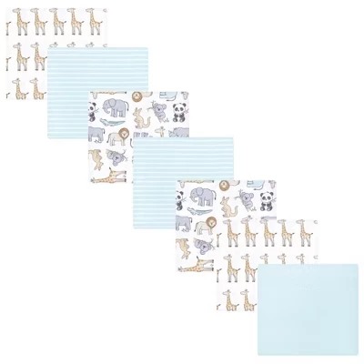 Детские фланелевые пледы Hudson Baby 7pk kangaroo pastel