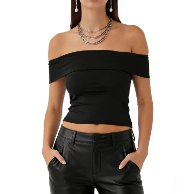 Женский топ Yesfashion без бретелей, черный