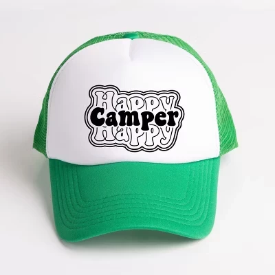 Женская тракер-кепка Simply Sage Market Happy Camper, белая