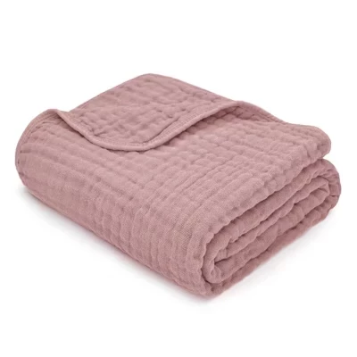 Детский муслиновый плед Comfy Cubs 102×102 см, лавандовый