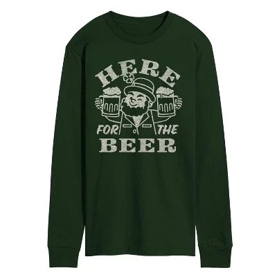 Мужская футболка с длинным рукавом и графическим принтом Beer