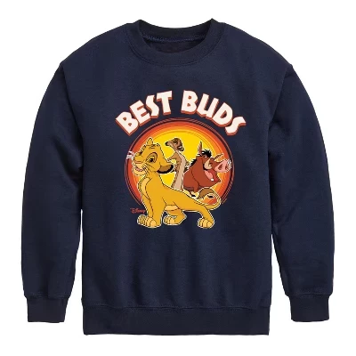 Флисовая толстовка с длинными рукавами и рисунком Симбы, Пумбы и Тимона Best Buds