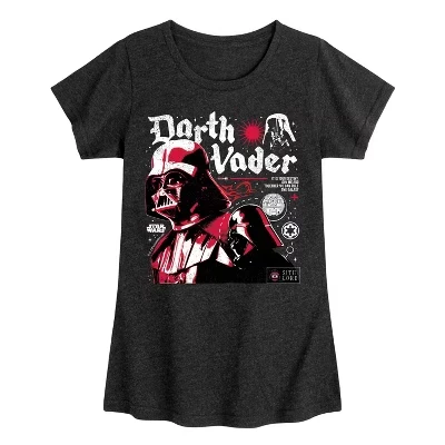 Приталенная футболка с коротким рукавом и графическим рисунком Darth Vader Zine черного цвета