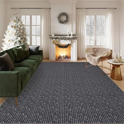 Ковер Acekool 152×213 см, стираемый, черный