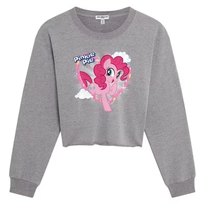 Женская укороченная толстовка Tv Pinkie Pie athletic heather