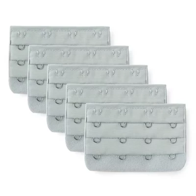 Удлинитель бюстгальтера Allegra K, 3×4 крючка, серый