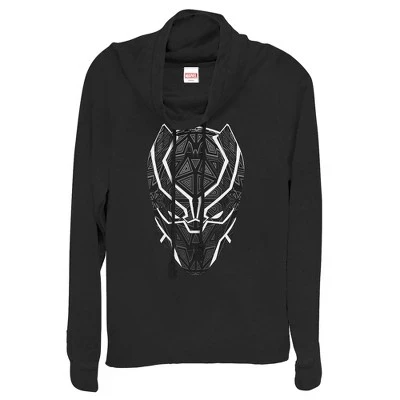 Женский свитшот Marvel Black Panther с маской, черный