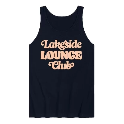 Мужская майка с графическим рисунком Lakeside Lounge Club темно-синего цвета