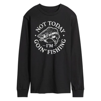Мужской лонгслив Instant Message Goin Fishing, черный