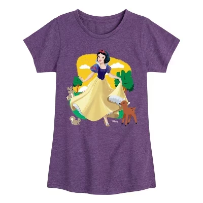 Детская футболка Disney Princess Белоснежка, фиолетовая