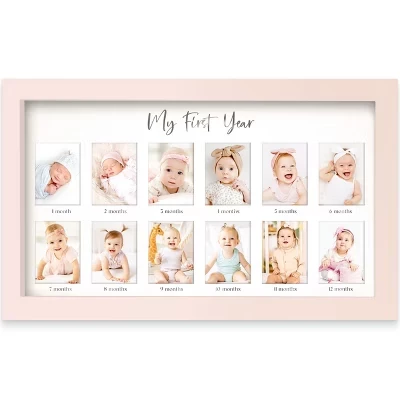 Рамка для 12 фото KeaBabies Nova Baby, розовая