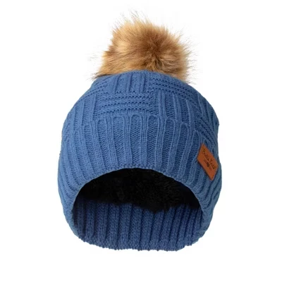 Женская шапка Britt's Knits с помпоном, синяя