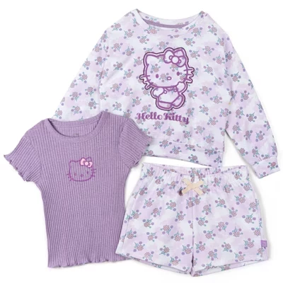 Детский комплект Hello Kitty 3 в 1, фиолетовый