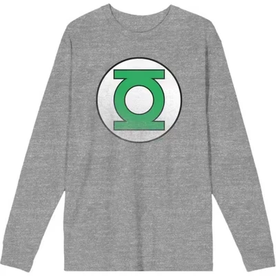 Мужской лонгслив Green Lantern с логотипом, серый