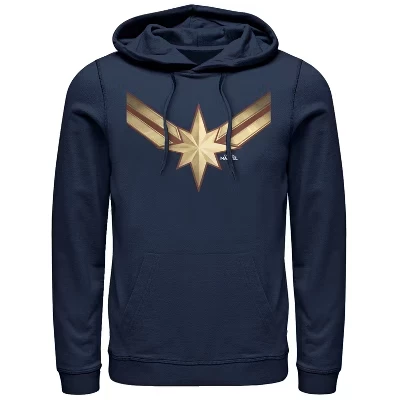 Мужское худи Marvel Captain Marvel Star Symbol, синее