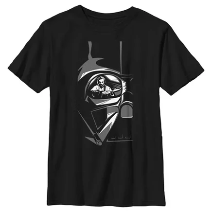 Футболка для мальчиков Star Wars с принтом, черная