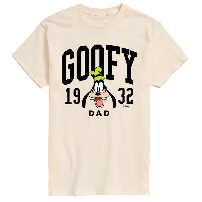 Мужская футболка Disney Goofy Dad с принтом, кремовая
