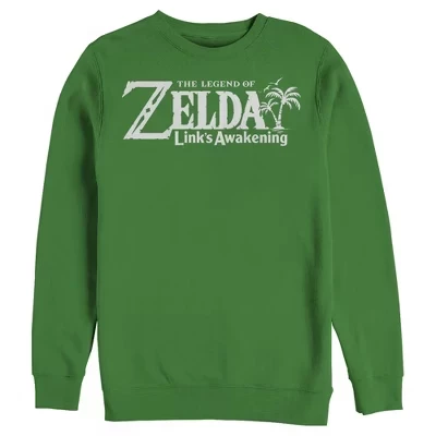 Мужской свитшот Nintendo Zelda Link's Awakening, зеленый
