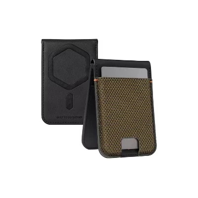 Мужской магнитный кошелек UAG Metropolis Slim с кевларом, оливковый