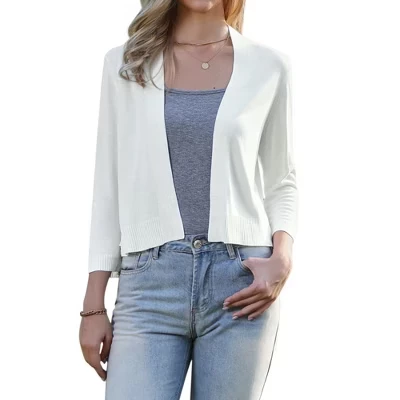 Женский укороченный кардиган-болеро inspire chic, белый