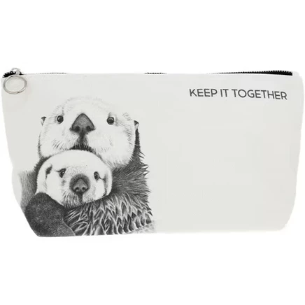 Косметичка Pavilion Gift Company Otters из хлопка, 30×16×11 см