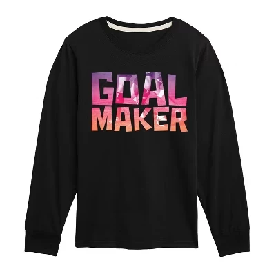 Футболка для мальчиков Instant Message Goal Maker, черная