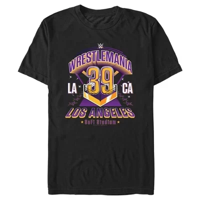 Мужская футболка WWE WrestleMania 39 Los Angeles, черная