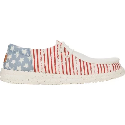 Женские слипоны HEYDUDE Wendy Patriotic, американский флаг